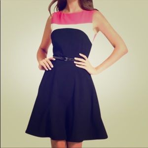 Calvin Klein Color-block A-line Dress -Size 6